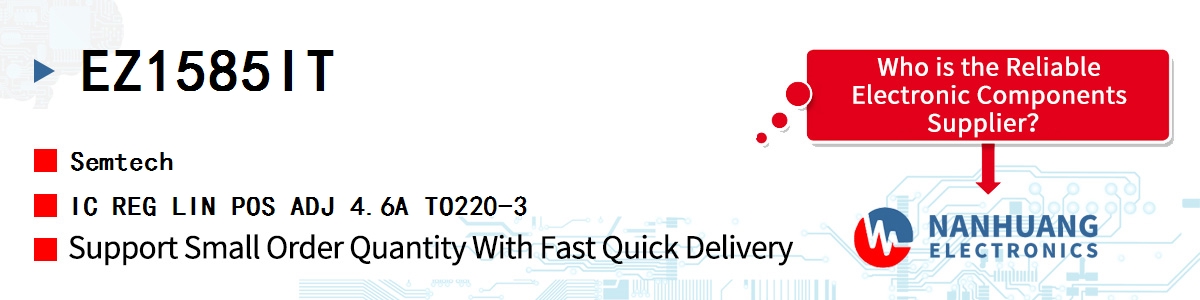 EZ1585IT Semtech IC REG LIN POS ADJ 4.6A TO220-3