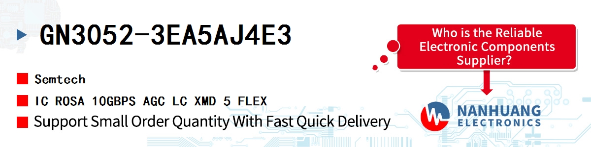 GN3052-3EA5AJ4E3 Semtech IC ROSA 10GBPS AGC LC XMD 5 FLEX