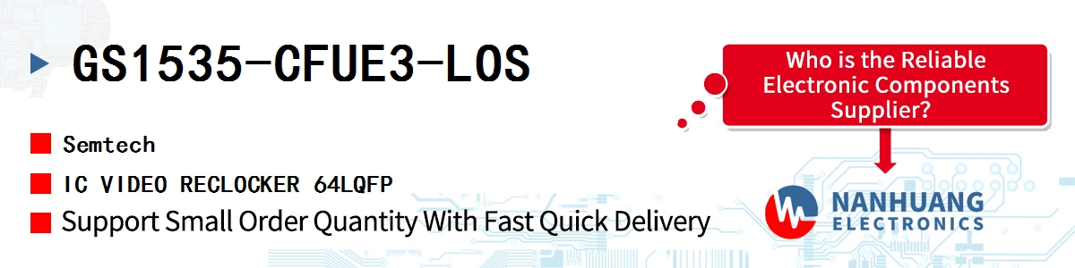 GS1535-CFUE3-LOS Semtech IC VIDEO RECLOCKER 64LQFP