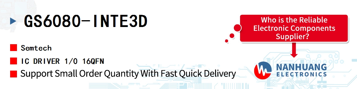 GS6080-INTE3D Semtech IC DRIVER 1/0 16QFN