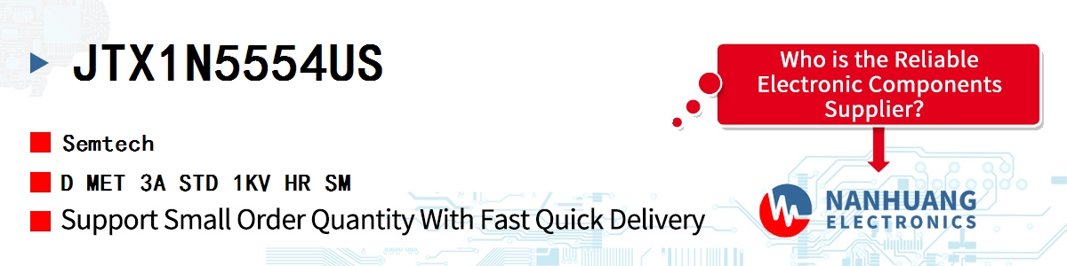 JTX1N5554US Semtech D MET 3A STD 1KV HR SM