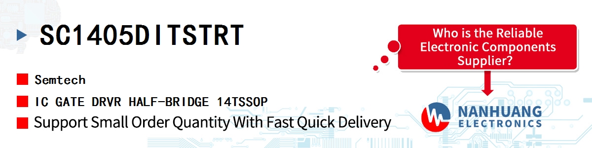 SC1405DITSTRT Semtech IC GATE DRVR HALF-BRIDGE 14TSSOP