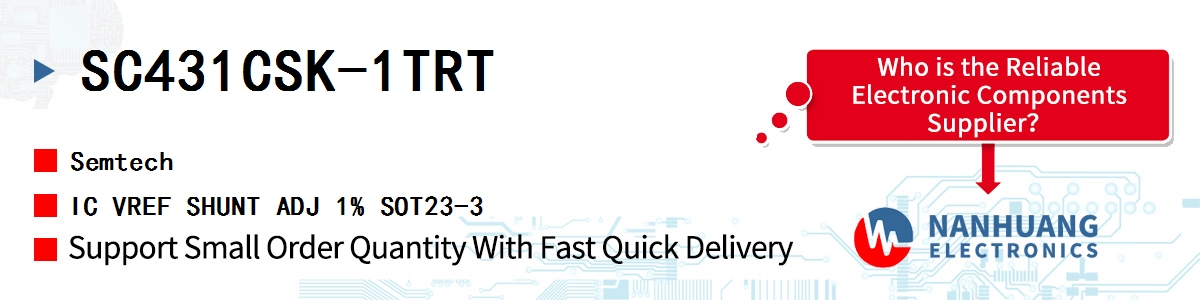 SC431CSK-1TRT Semtech IC VREF SHUNT ADJ 1% SOT23-3